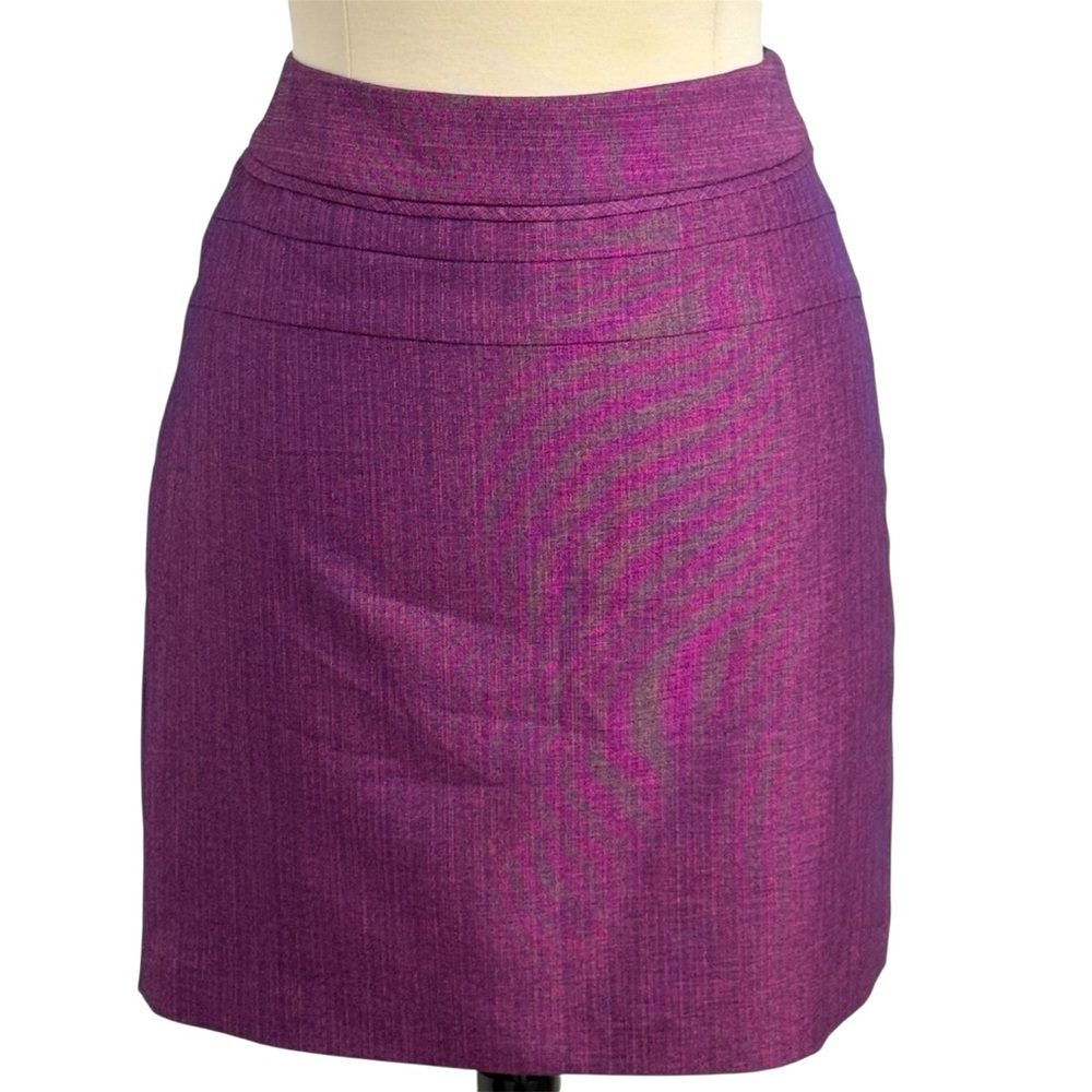 The Limited Women's Fully Line‎ Side Zip Mini Straight Skirt, Magenta, Size 6